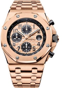 Audemars Piguet Royal Oak Offshore Pink Gold Men's Watch-26470OR.OO.1000OR.01
