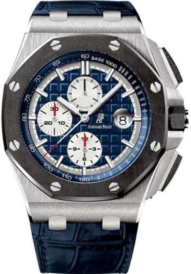 Audemars Piguet Royal Oak Offshore Platinum Men's Watch-26401PO.OO.A018CR.01 In Excellent Condition For Sale In New York, NY