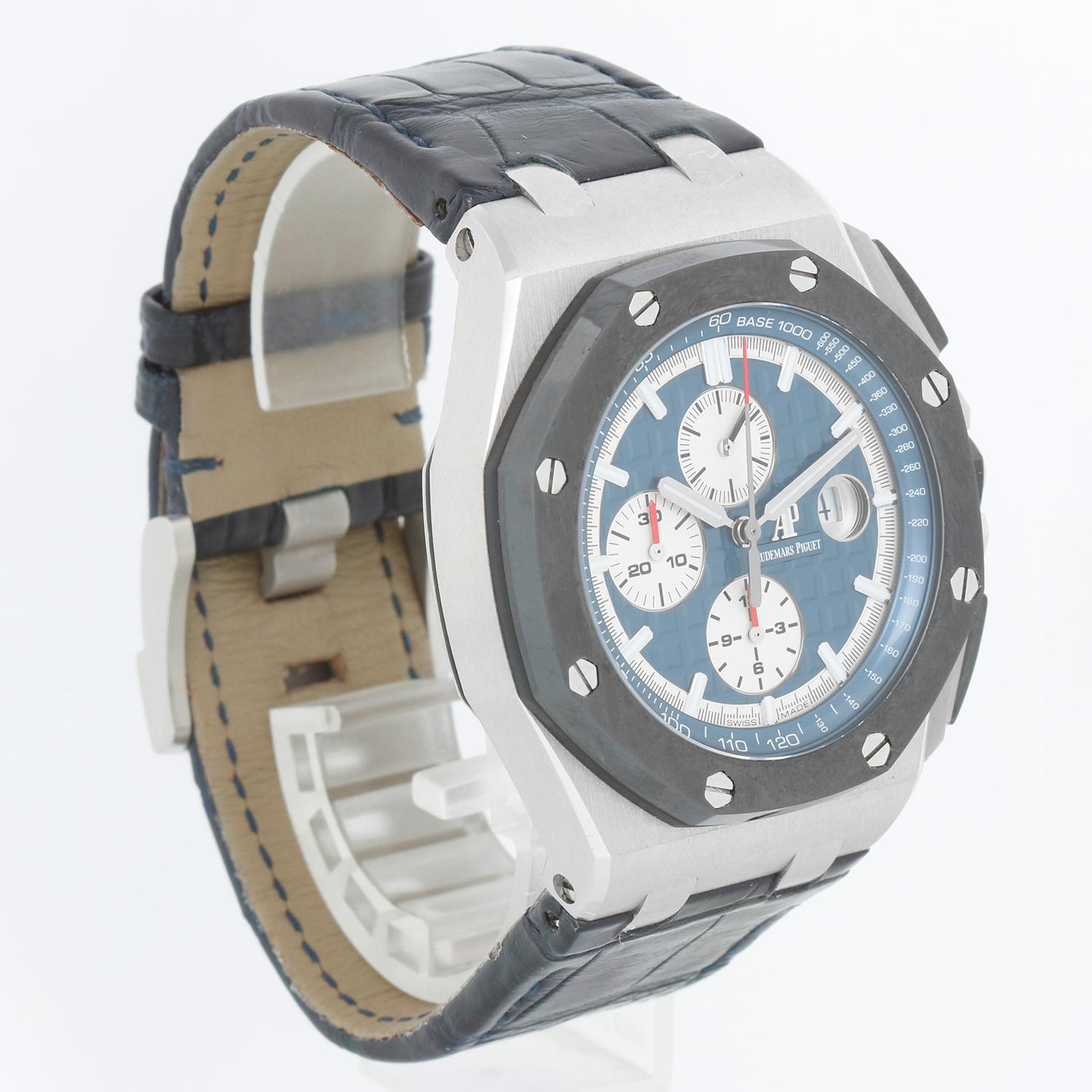 Audemars Piguet Royal Oak Offshore Platinum Men's Watch 26401PO.OO.A018CR.01 In Excellent Condition In Dallas, TX
