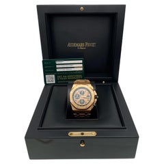 Audemars Piguet Royal Oak Offshore Rose Gold 26470OR Champagne Dial Watch B&P