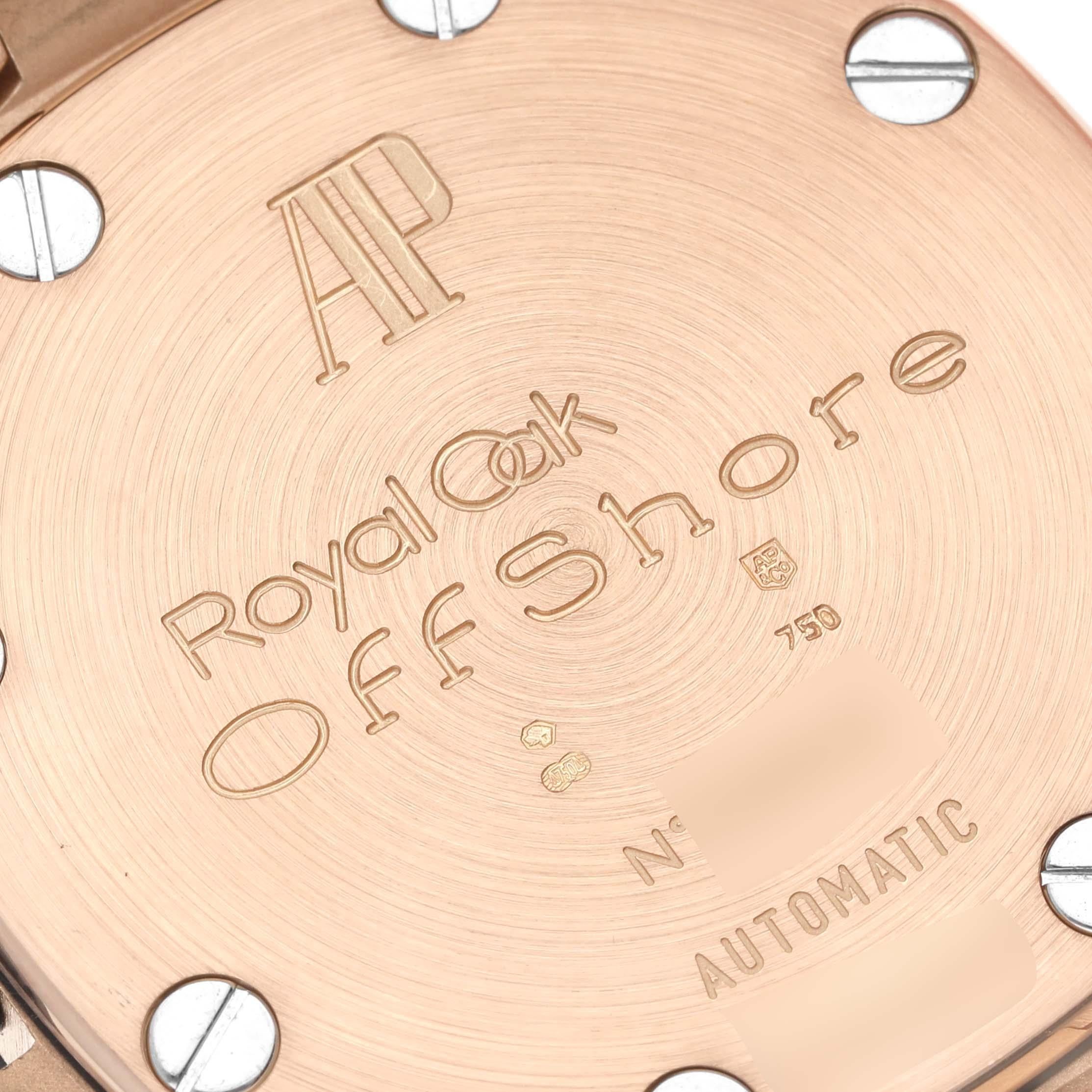 Audemars Piguet Royal Oak Offshore Rose Gold Chronograph Mens Watch 2590OK For Sale 1