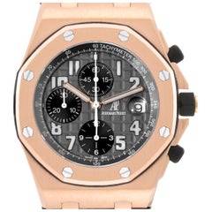 Audemars Piguet Royal Oak Offshore Rose Gold Chronograph Mens Watch 2590OK