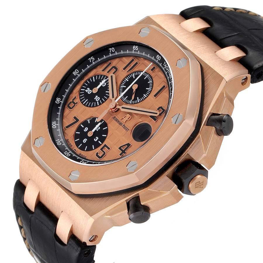 Audemars Piguet Royal Oak Offshore Rose Gold Chronograph Watch 26470OR For Sale 1