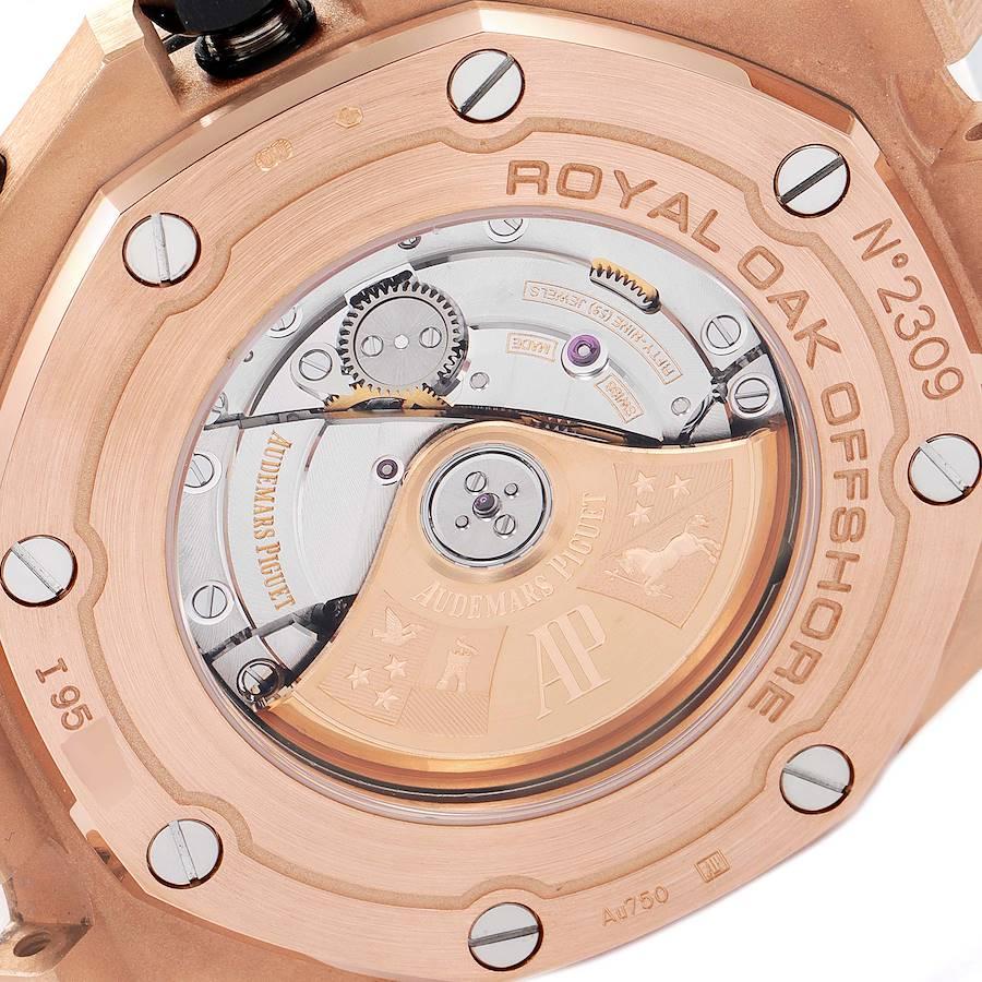 Audemars Piguet Royal Oak Offshore Rose Gold Chronograph Watch 26470OR For Sale 2