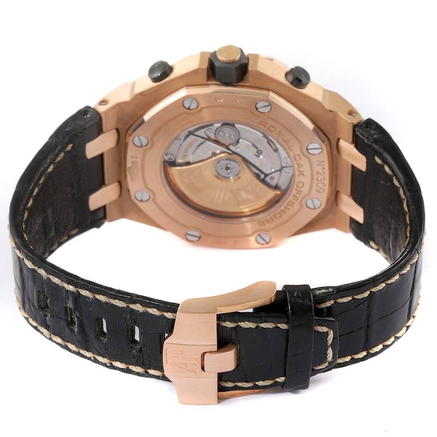 Audemars Piguet Royal Oak Offshore Rose Gold Chronograph Watch 26470OR For Sale 3
