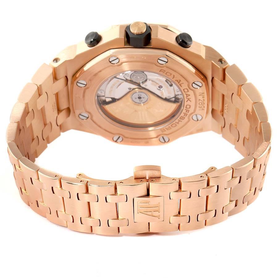 Men's Audemars Piguet Royal Oak Offshore Rose Gold Chronograph Watch 26470OR For Sale