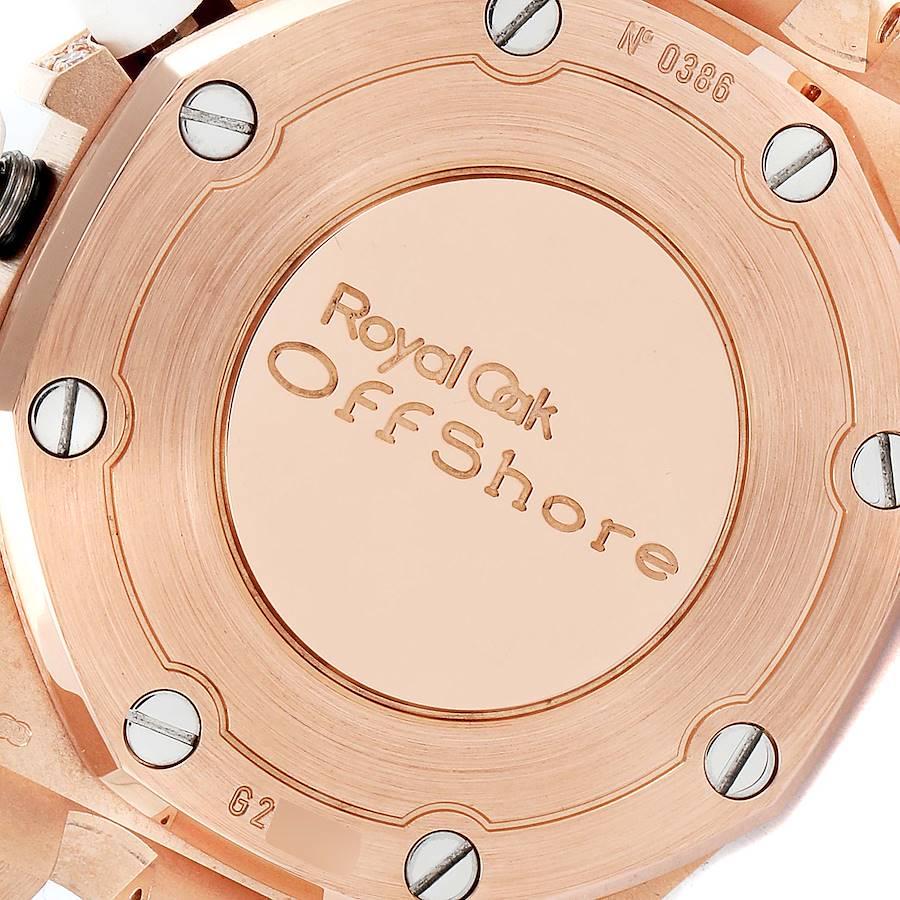 Audemars Piguet Royal Oak Offshore Rose Gold Diamond Ladies Watch 26092OK In Good Condition For Sale In Atlanta, GA