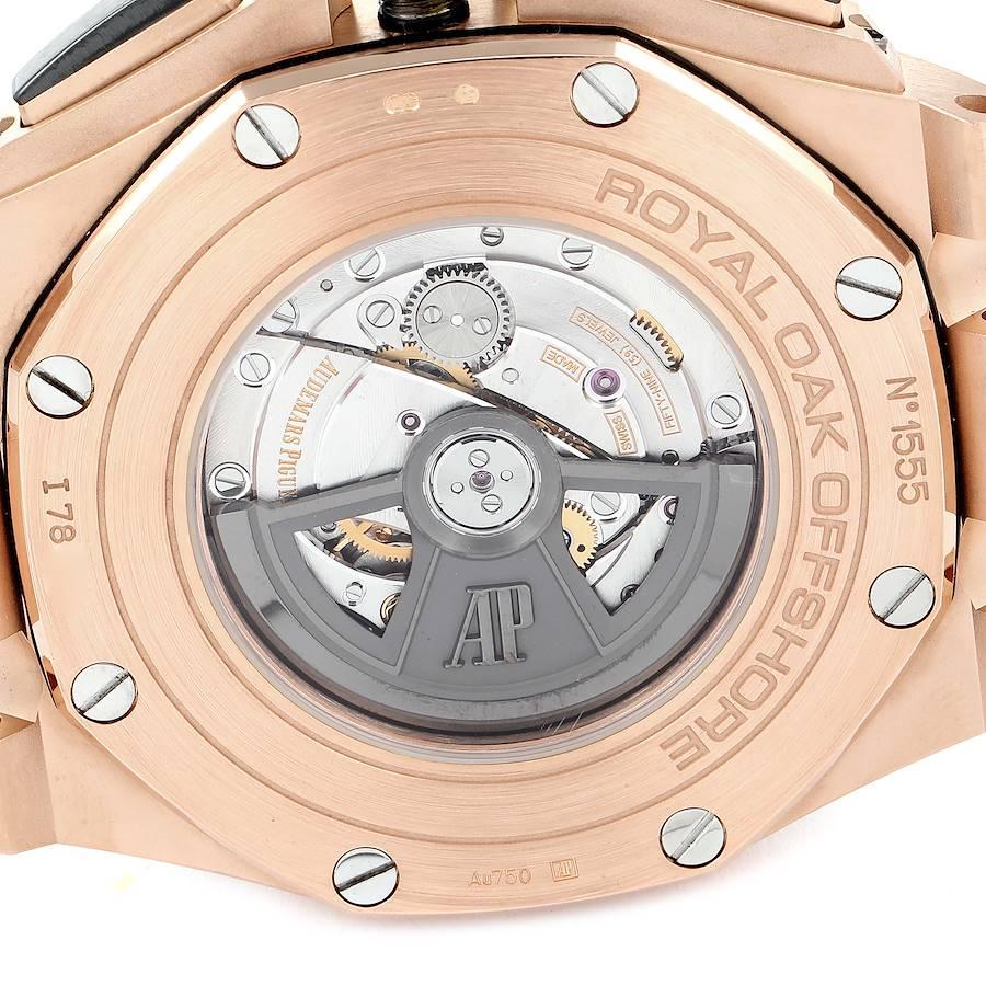 Audemars Piguet Royal Oak Offshore Rose Gold Mens Watch 26401RO Papers In Excellent Condition For Sale In Atlanta, GA