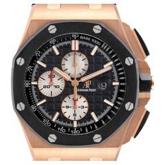 Audemars Piguet Royal Oak Offshore Rose Gold Mens Watch 26401RO Papers