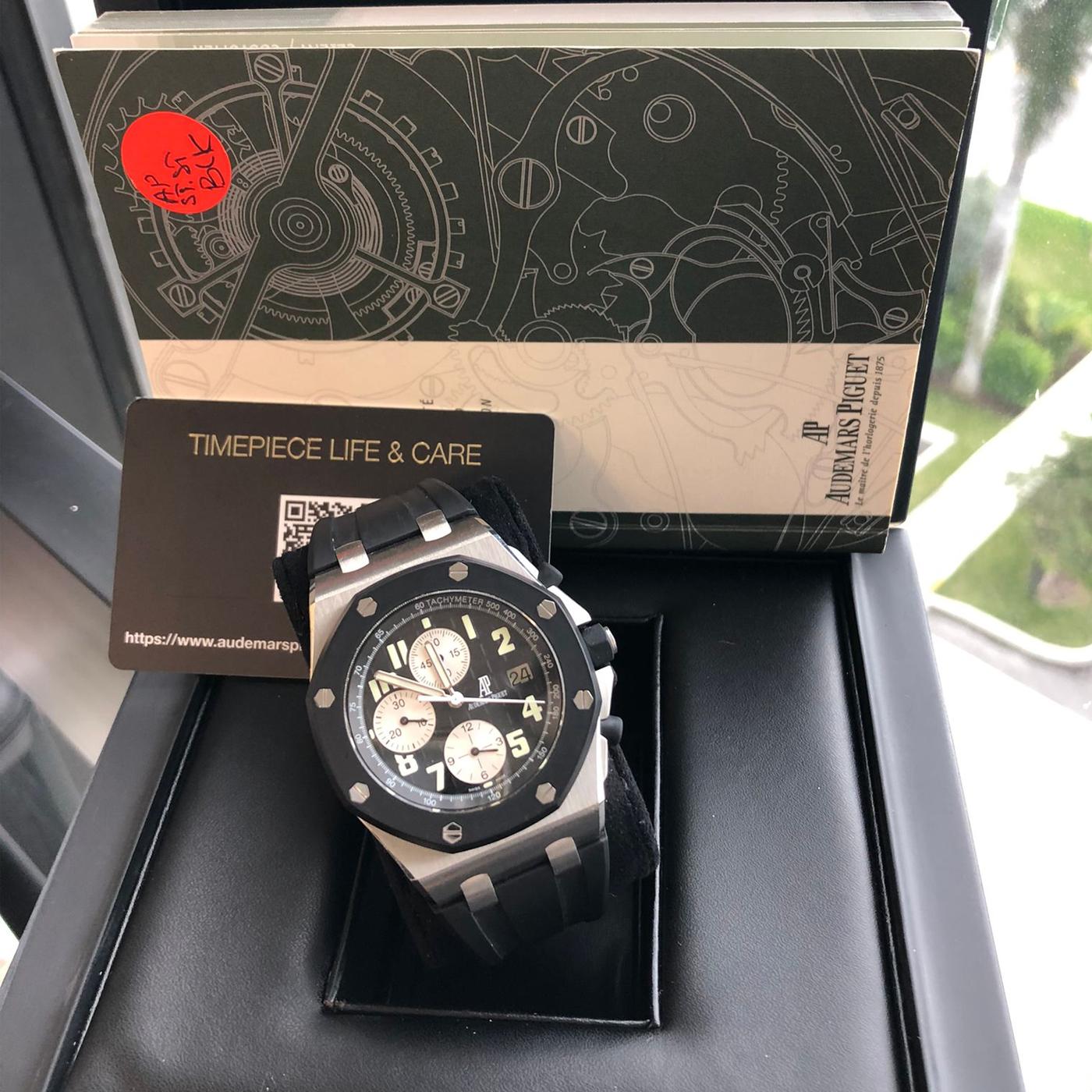Audemars Piguet: Offshore-Chronograph aus Eichenholz mit schwarzem Zifferblatt 25940SK 6