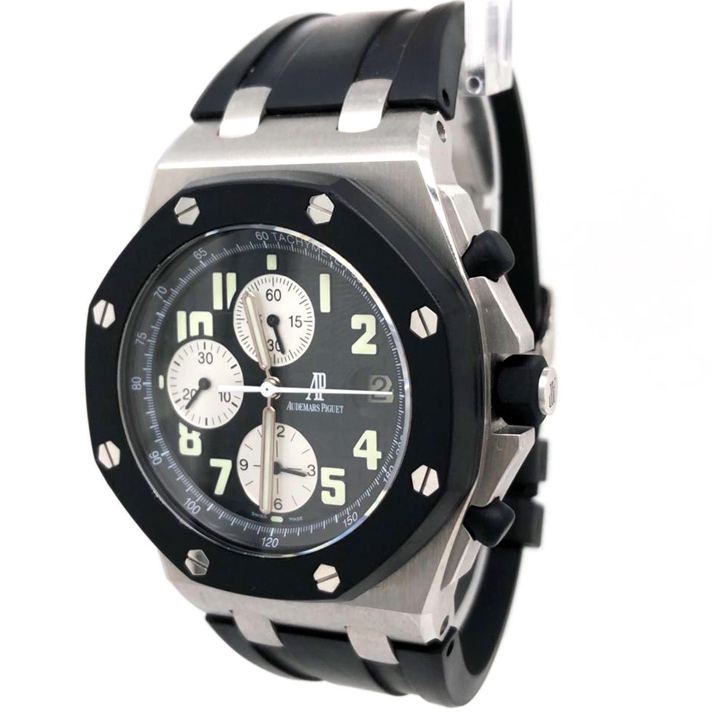 Audemars Piguet: Offshore-Chronograph aus Eichenholz mit schwarzem Zifferblatt 25940SK (Modernistisch)