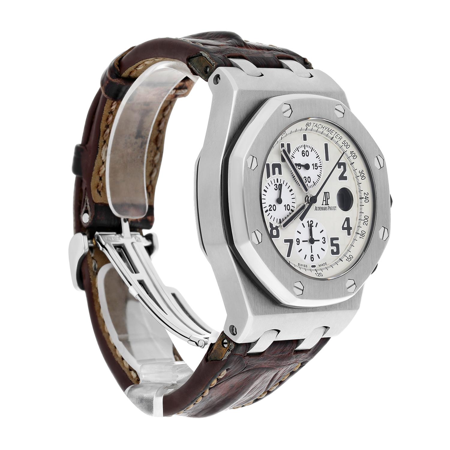 Audemars Piguet Royal Oak Offshore Safari 26020ST.OO.D091CR.01 Stahluhr 42mm (Moderne) im Angebot