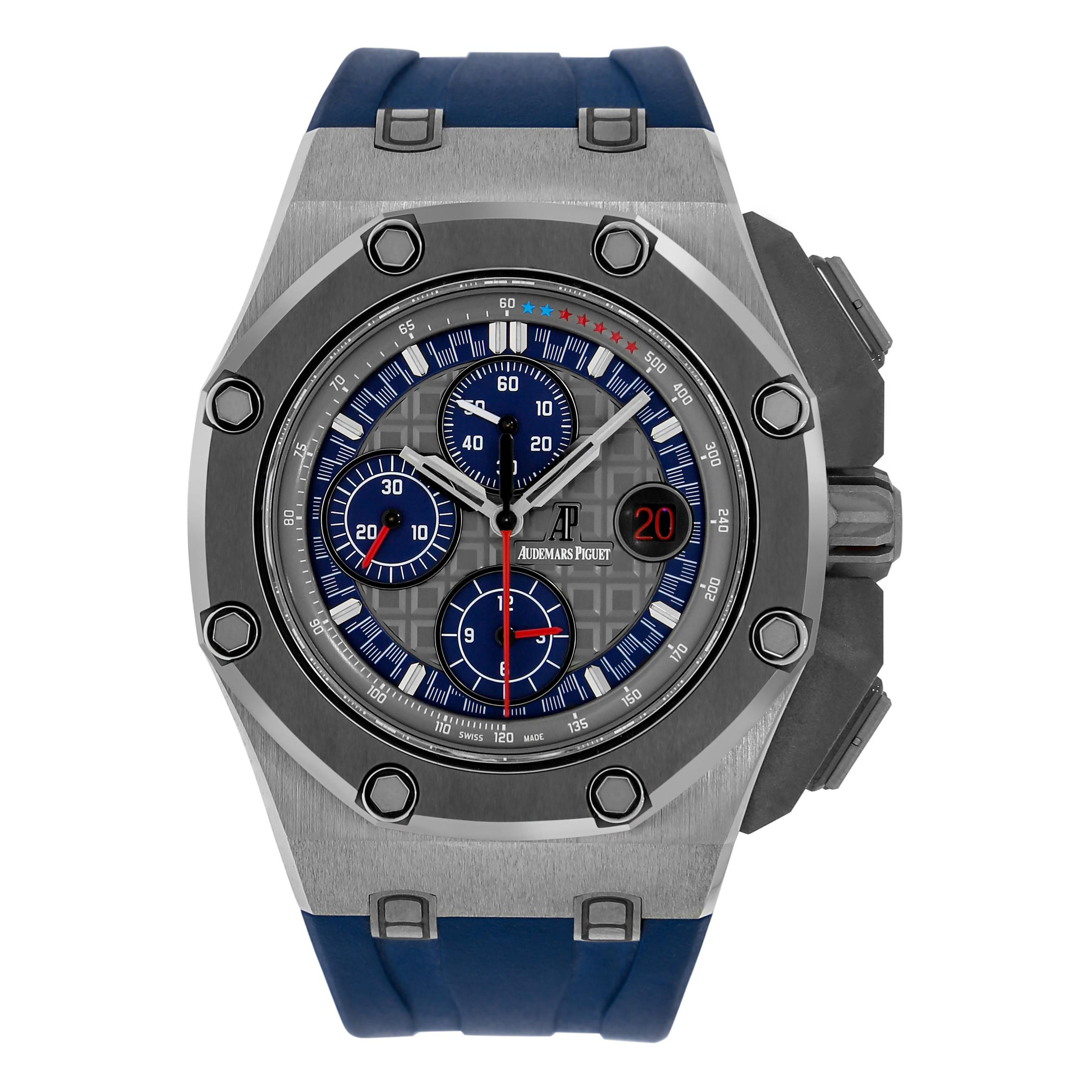 Audemars Piguet Royal Oak Offshore Schumacher Platinum Watch 26568PM.OO.A021CA.0 For Sale