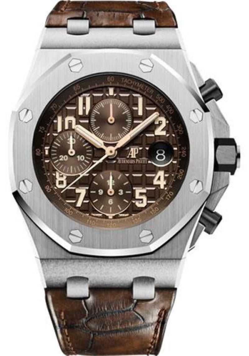 Audemars Piguet Royal Oak Offshore Stainless Steel Men's Watch-26470ST.OO.A820CR In Excellent Condition For Sale In New York, NY