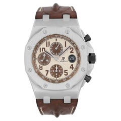 Audemars Piguet Royal Oak Offshore Steel Ivory Dial Watch 26470ST