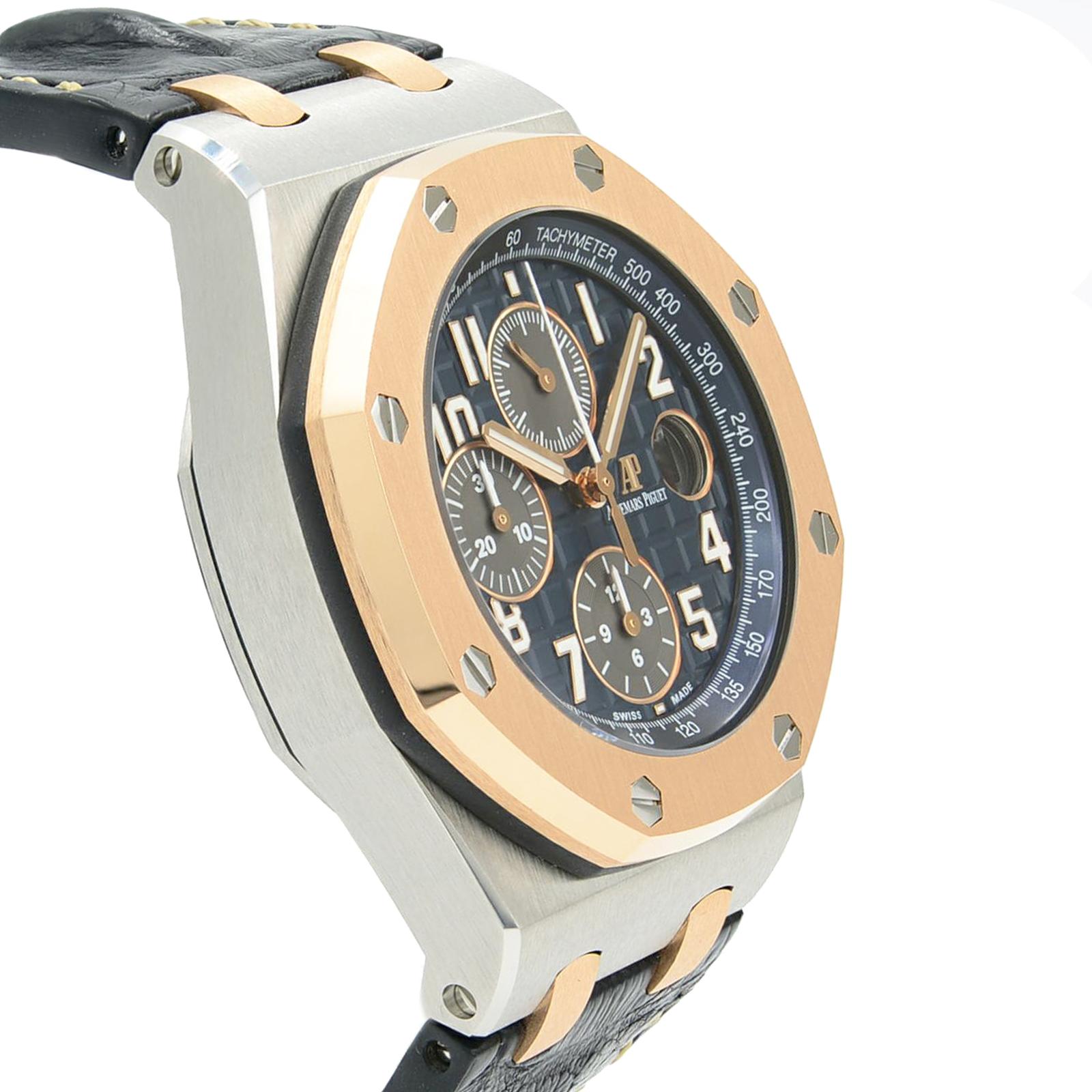 Audemars Piguet Royal Oak Offshore Steel Rose Gold Watch 26471SR.OO.D101CR.01 In New Condition In New York, NY