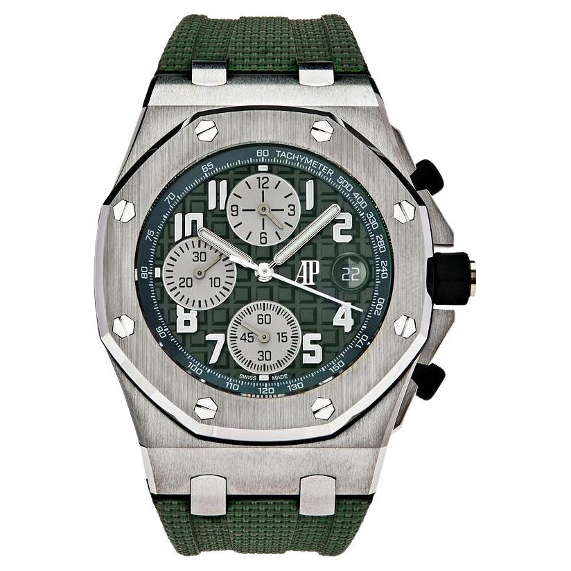 Audemars Piguet Royal Oak Offshore Titanium Green 26238TI.OO.A056CA.01 NEW 2021