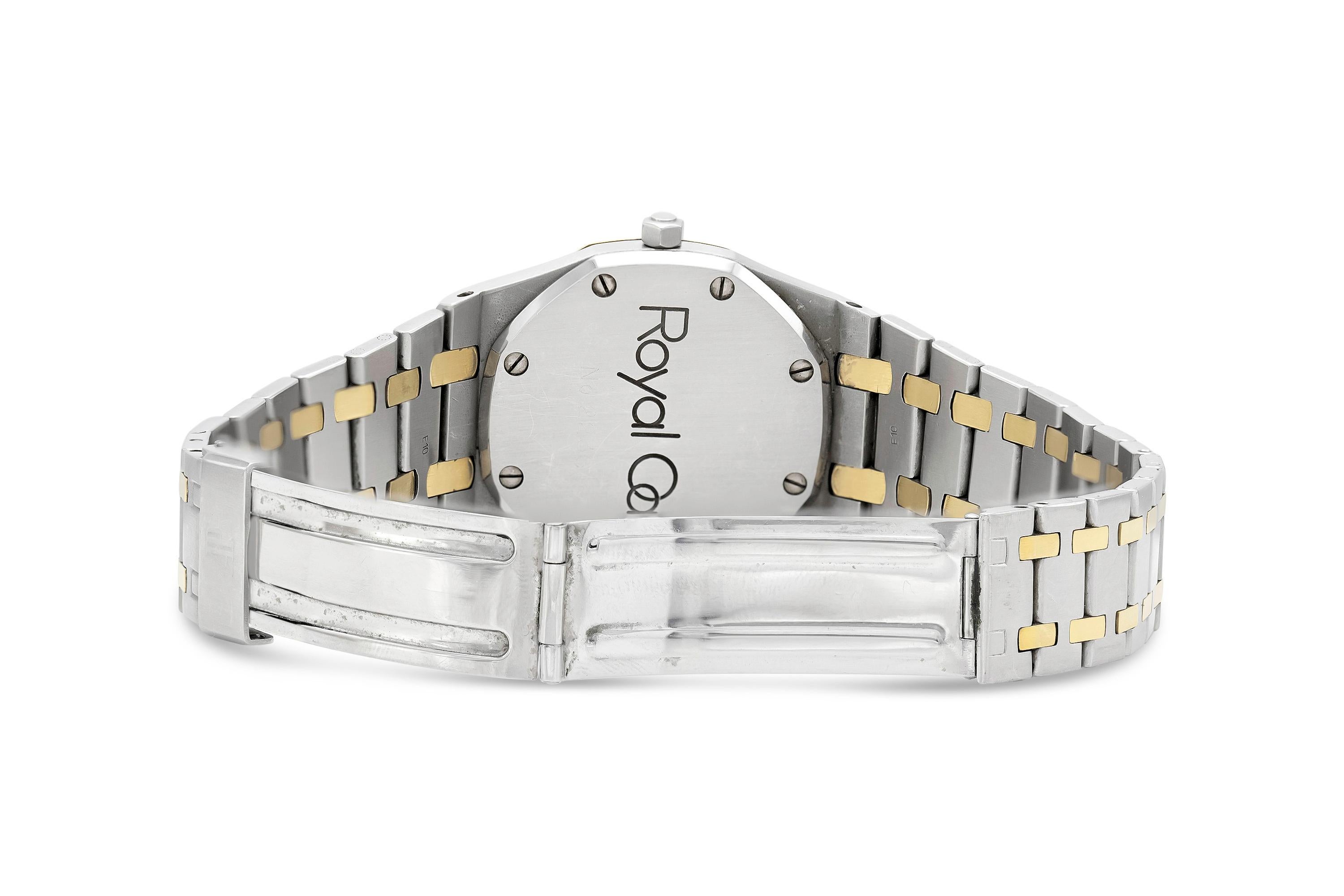 Zweifarbige Offshore-Uhr Royal Oak von Audemars Piguet aus Eichenholz im Zustand „Gut“ in New York, NY