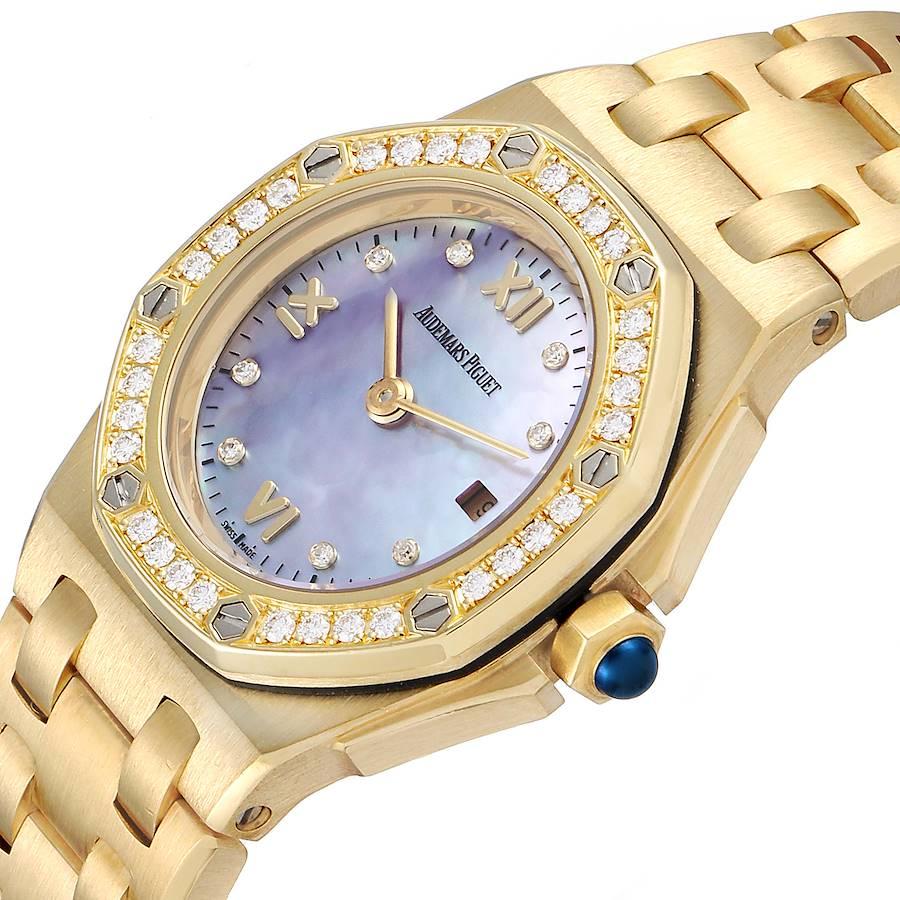 Audemars Piguet Royal Oak Offshore Yellow Gold Diamond Watch 67151BA 1