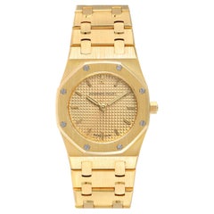 Audemars Piguet Royal Oak Quartz Champagne Dial Ladies Watch D6519