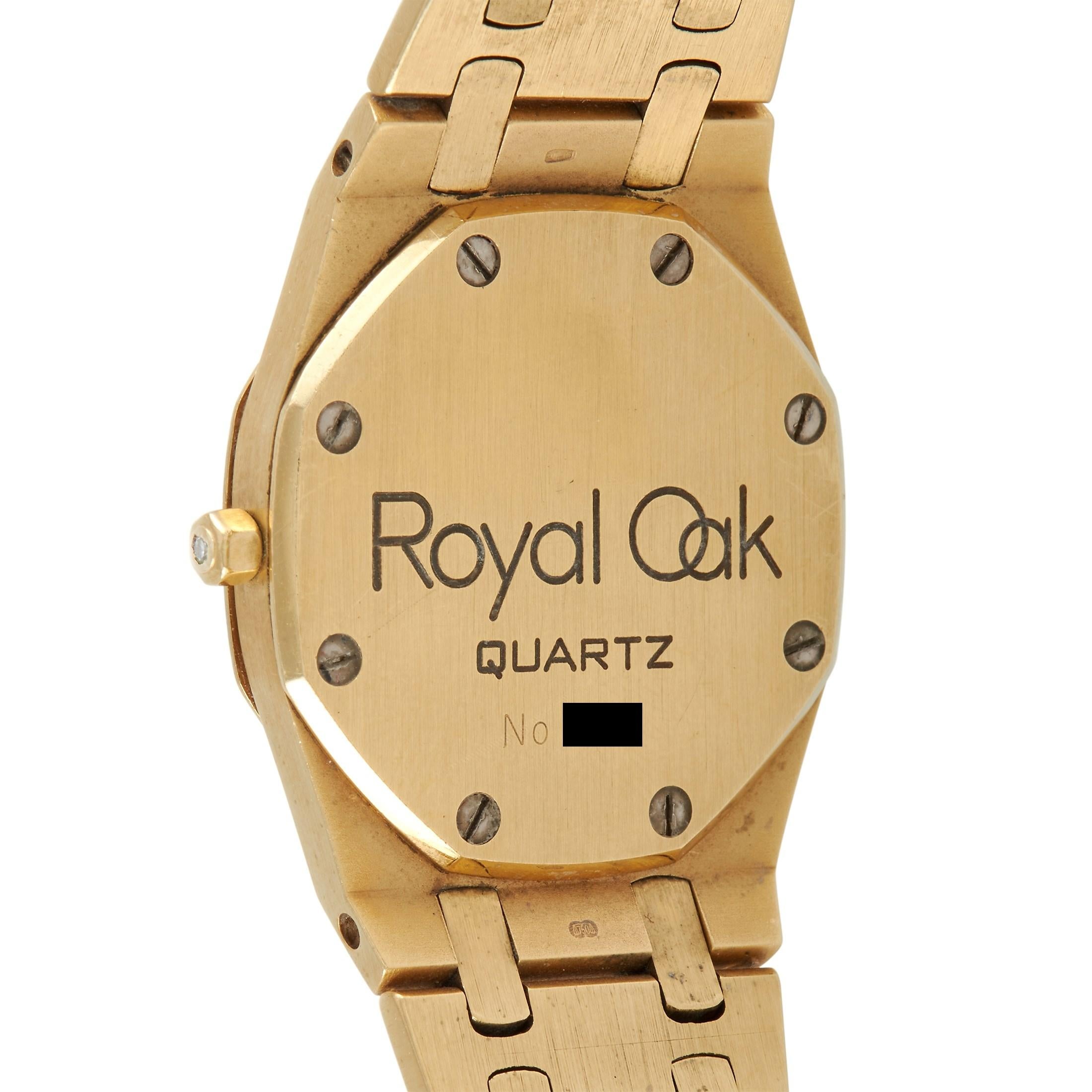 Audemars Piguet Royal Oak Quartz Watch 15451OR.ZZ.1256OR.01 In Excellent Condition In Southampton, PA