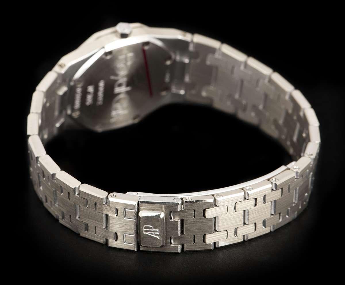 Audemars Piguet Royal Oak Rare Lapis Lazuli Dial Quartz Wristwatch In Good Condition In Mayfair, London, London