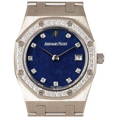 Vintage Audemars Piguet Royal Oak Rare Lapis Lazuli Dial Quartz Wristwatch