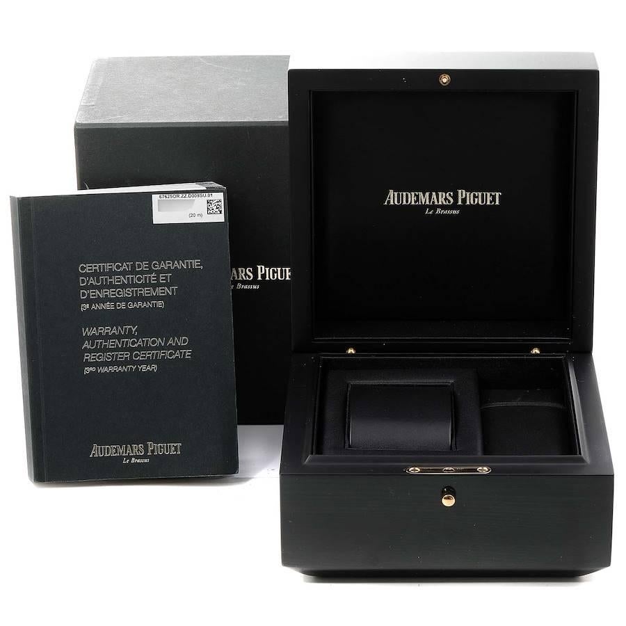 Audemars Piguet Royal Oak Rose Gold Diamond Ladies Watch 67625OR Box Papers For Sale 6