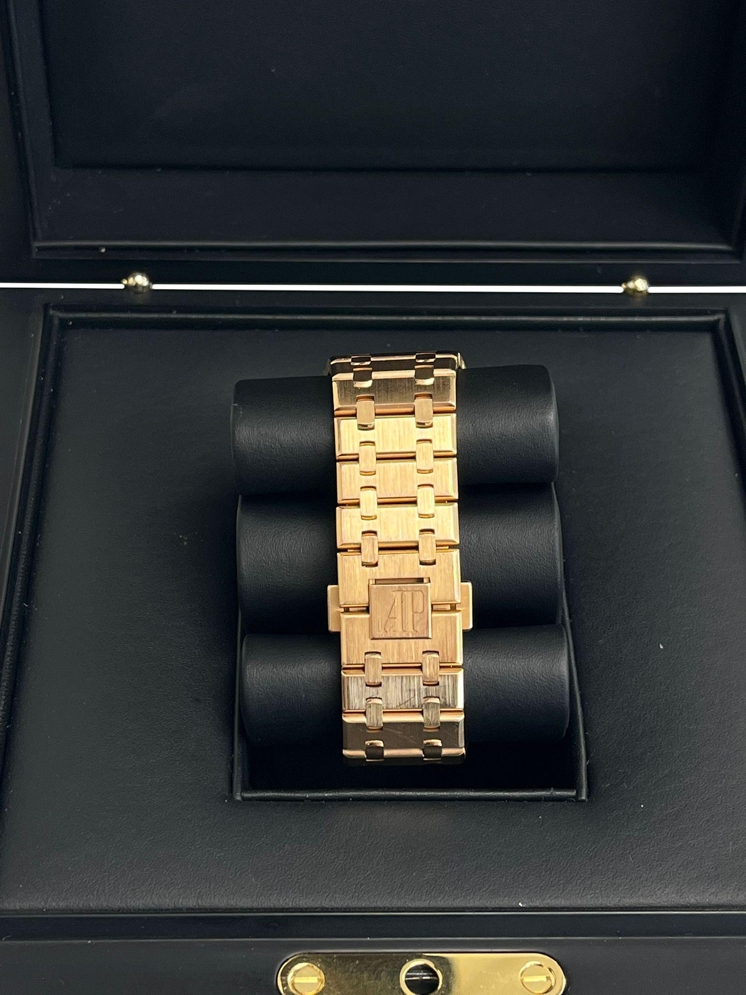 Audemars Piguet Royal Oak Selfwinding Non-Converted Uhr 15400OR.OO.1220OR.01 im Angebot 8