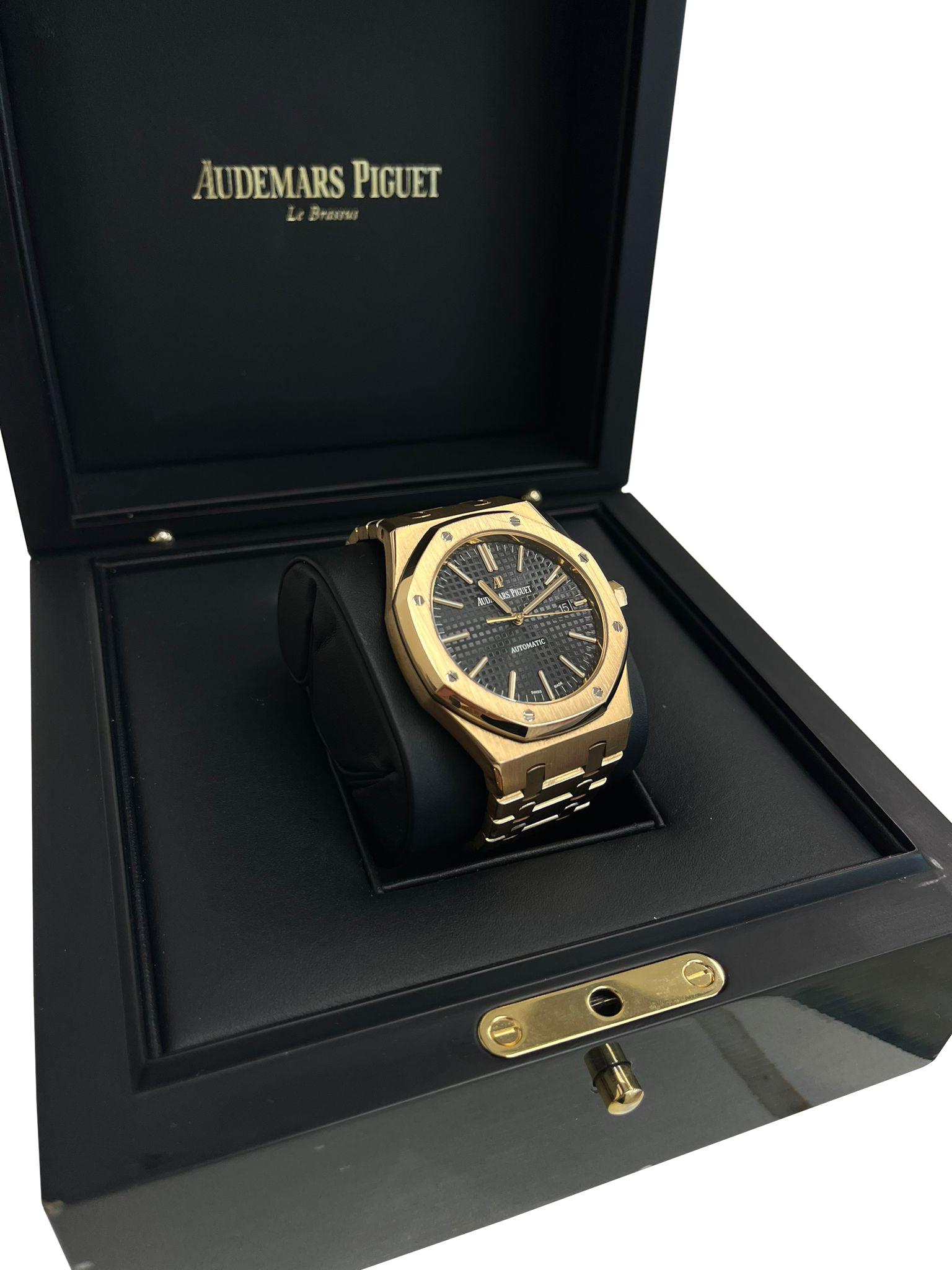 Audemars Piguet Royal Oak Selfwinding Non-Converted Uhr 15400OR.OO.1220OR.01 für Damen oder Herren im Angebot
