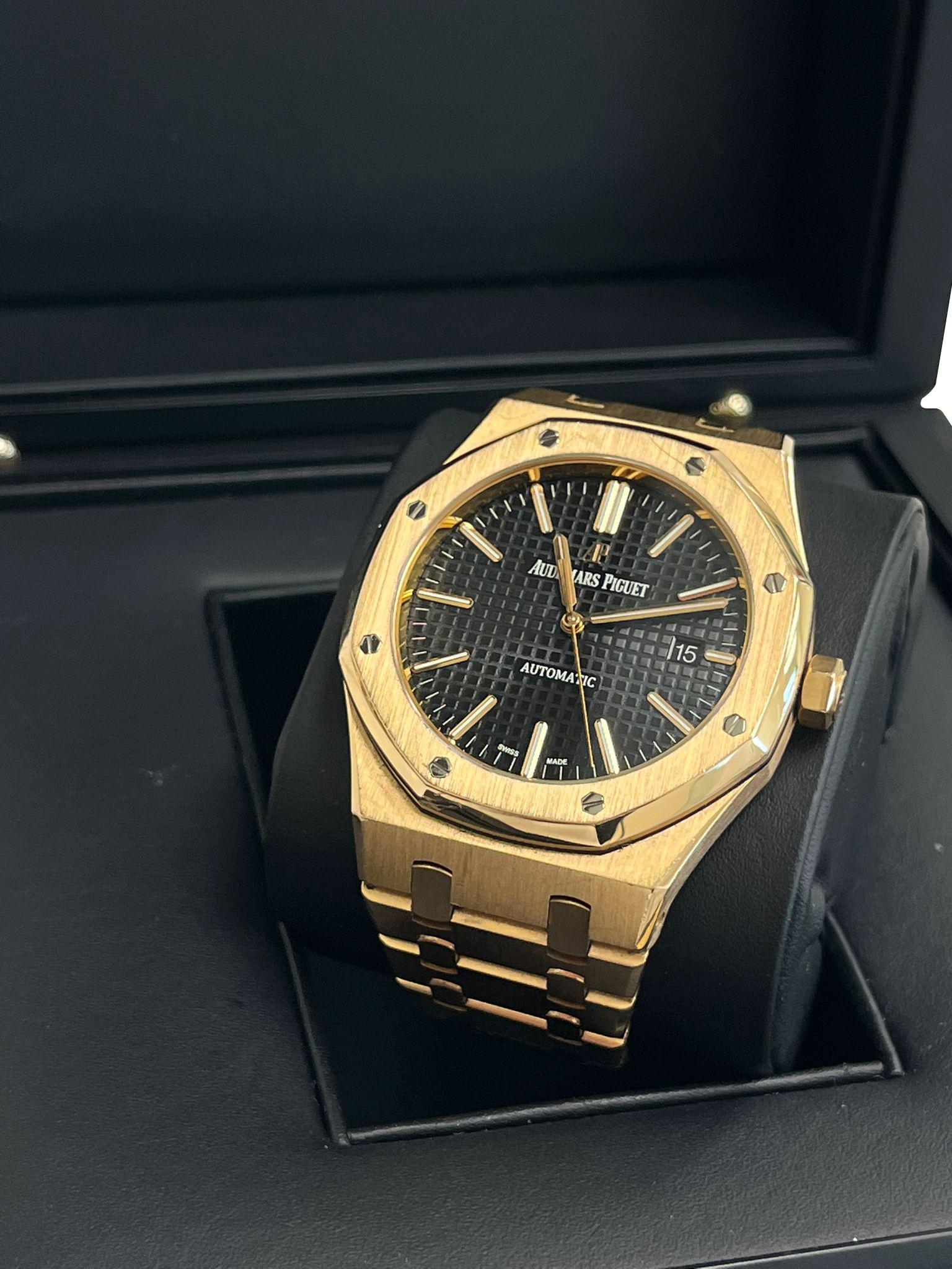 Audemars Piguet Royal Oak Selfwinding Non-Converted Uhr 15400OR.OO.1220OR.01 im Angebot 3