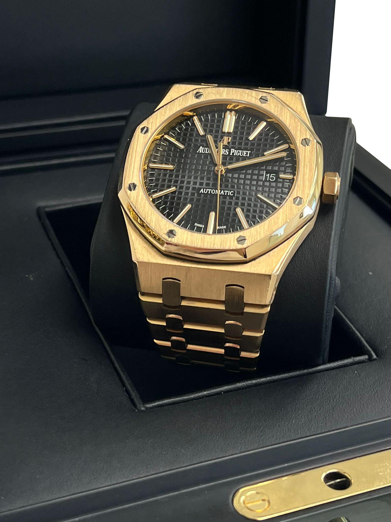 Audemars Piguet Royal Oak Selfwinding Non-Converted Uhr 15400OR.OO.1220OR.01 im Angebot 4
