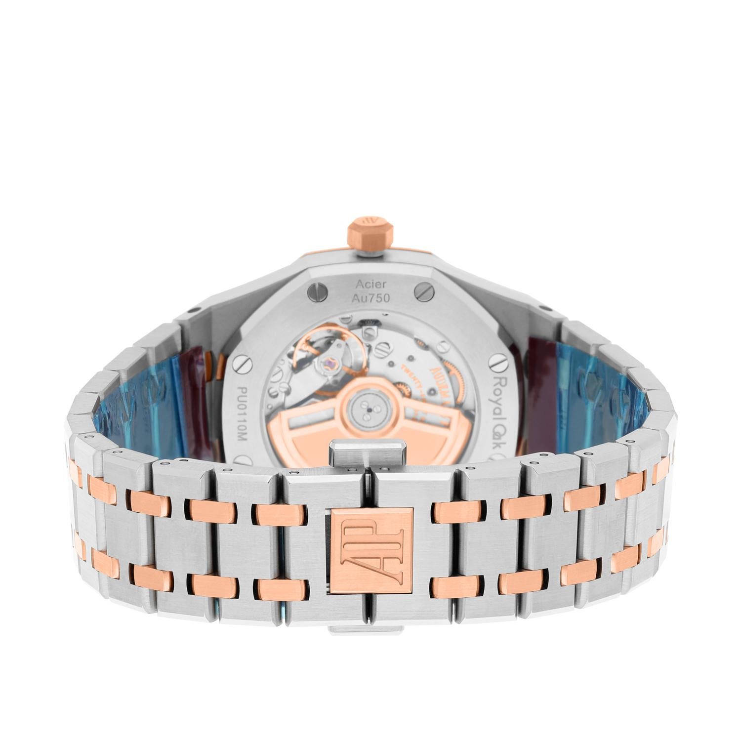 Audemars Piguet Royal Oak 34 2tone Rose Gold Women's Watch 77350SR.OO.1261SR.01 For Sale 4