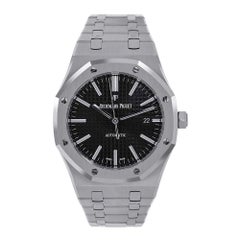 Audemars Piguet Royal Oak Stainless-Steel Black Watch 15400ST.OO.1220ST.01