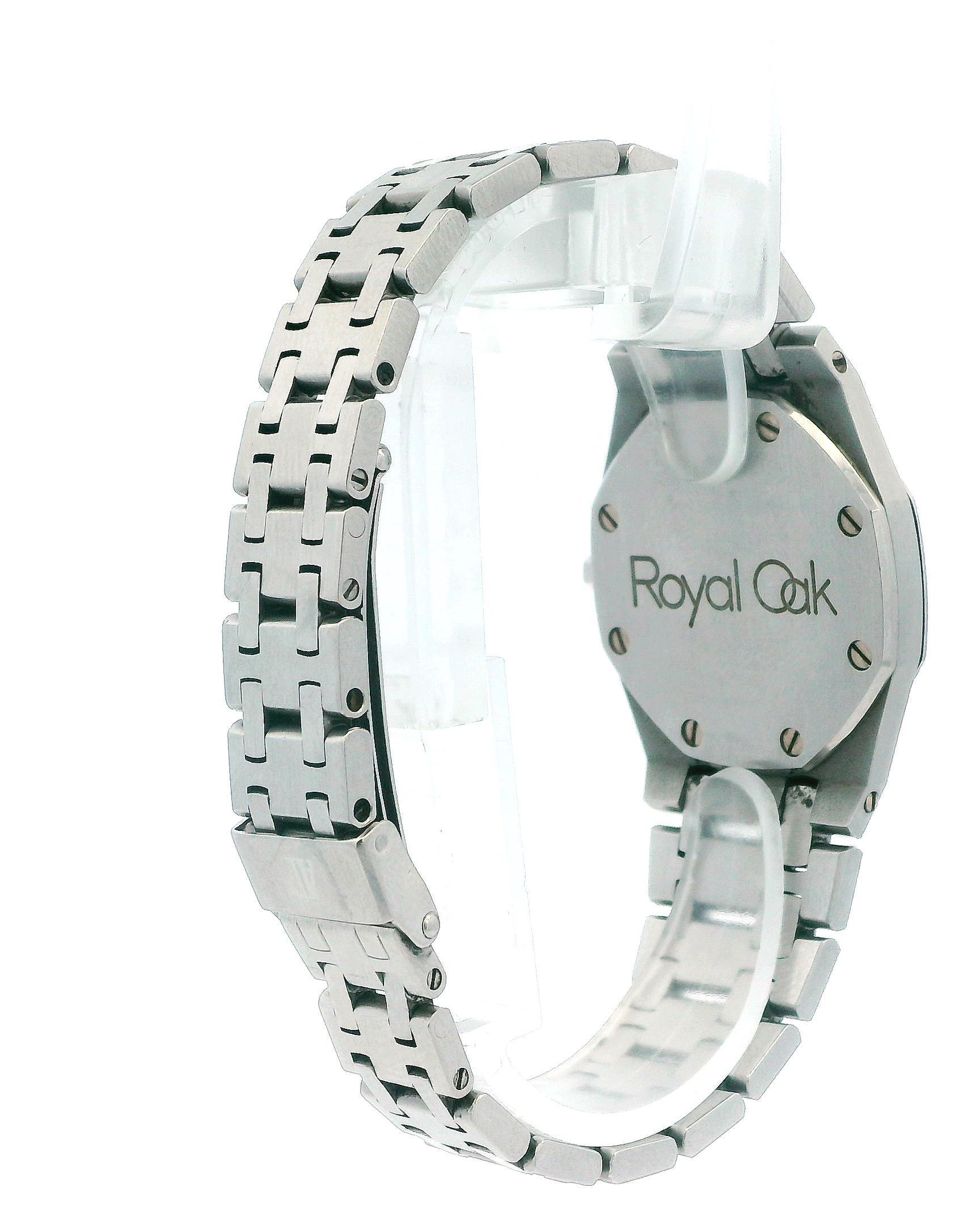 Audemars Piguet Royal Oak Orologio da donna in acciaio inossidabile in vendita 2