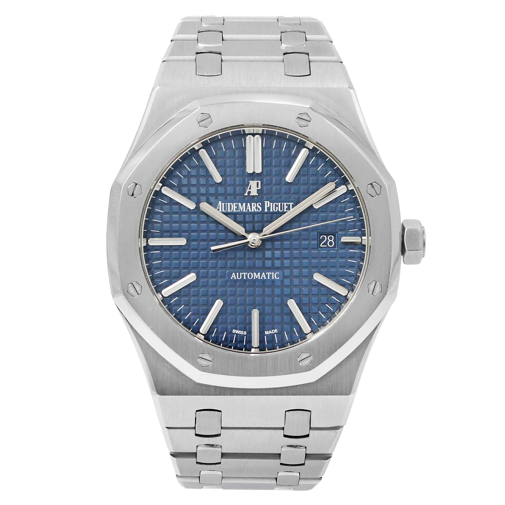 Audemars Piguet Royal Oak Steel Blue Dial Mens Watch 15400ST.OO.1220ST.03