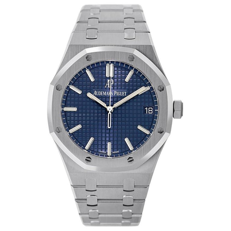 Audemars Piguet Royal Oak Steel Blue Dial Watch 15500ST.OO.1220ST.01 at ...