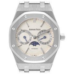 Audemars Piguet Royal Oak Steel Day Date Moonphase Mens Watch 25594ST