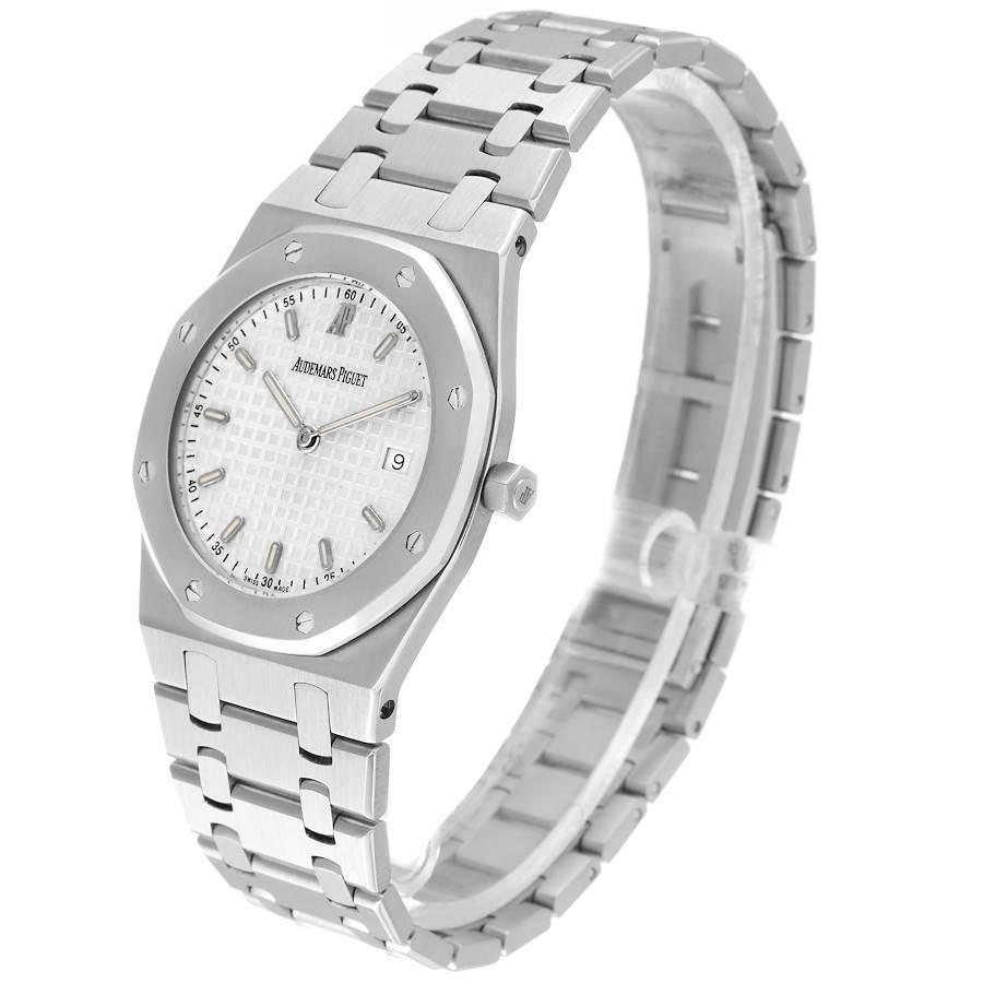 Herrenuhr 56175ST von Audemars Piguet Royal Oak mit Stahl-Silber-Zifferblatt und Boxpapieren 1