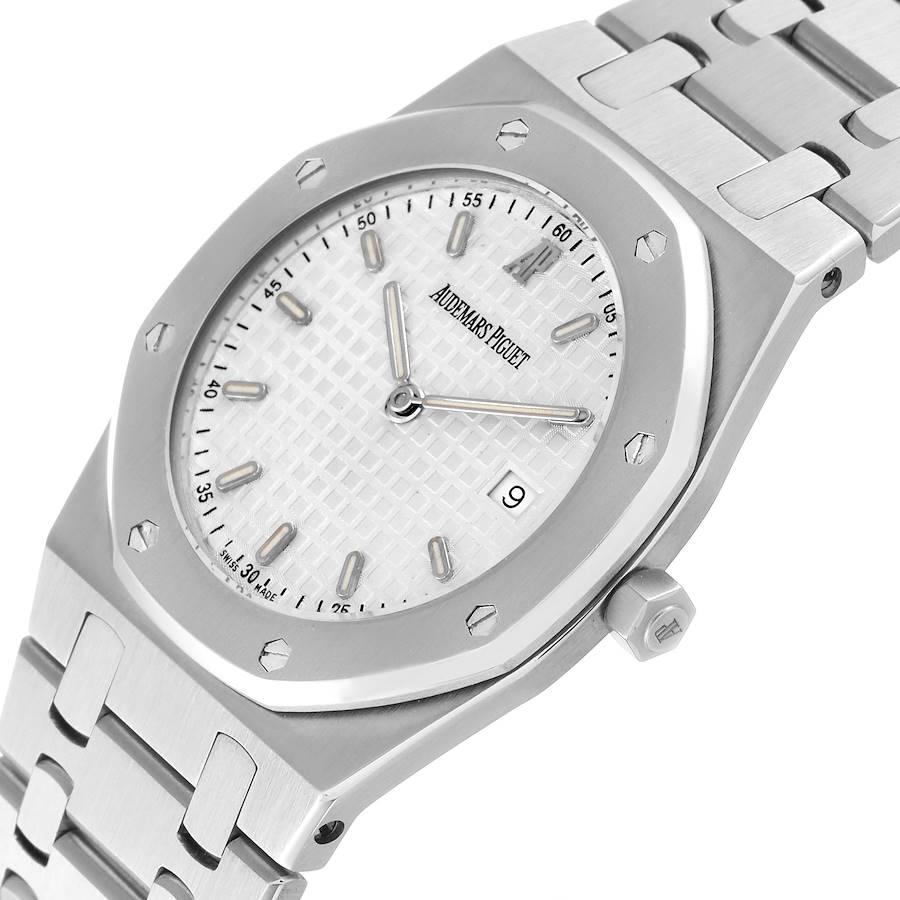 Herrenuhr 56175ST von Audemars Piguet Royal Oak mit Stahl-Silber-Zifferblatt und Boxpapieren 2