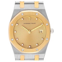 Audemars Piguet Royal Oak Steel Yellow Gold Diamond Mens Watch 56175SA