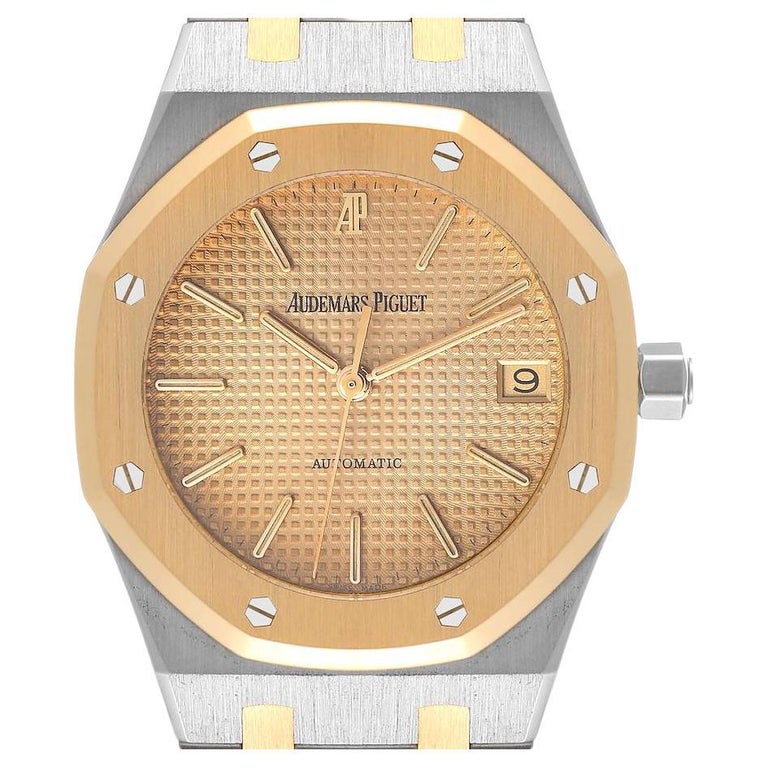 Audemars Piguet Royal Oak Steel Yellow Gold Mens Watch 4790 Papers For ...