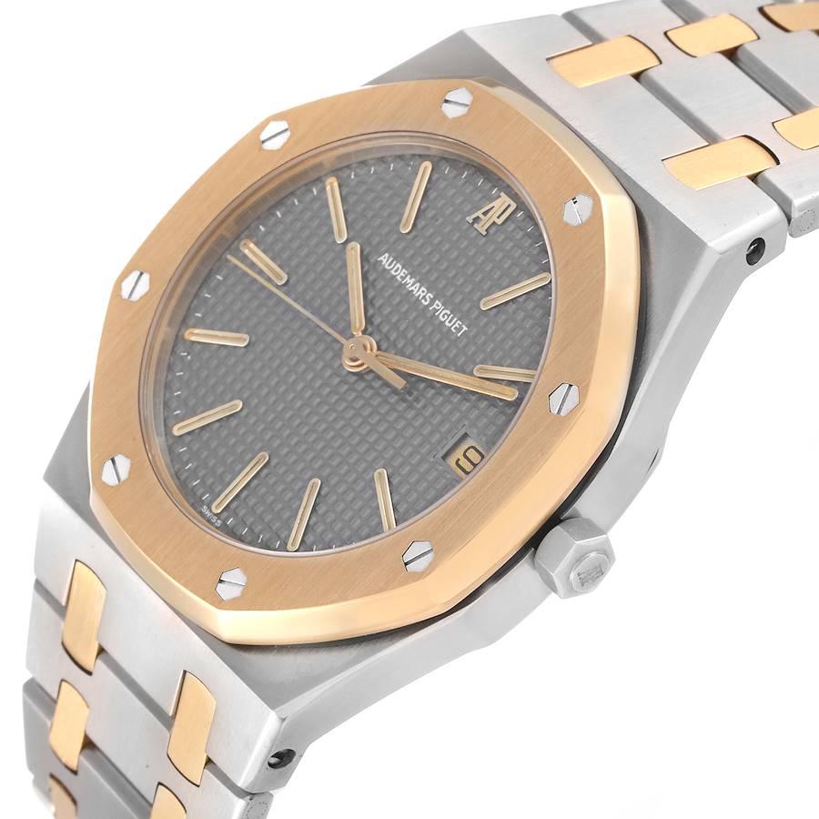 Audemars Piguet Royal Oak Steel Yellow Gold Mens Watch 6023sa Box Papers In Excellent Condition In Atlanta, GA