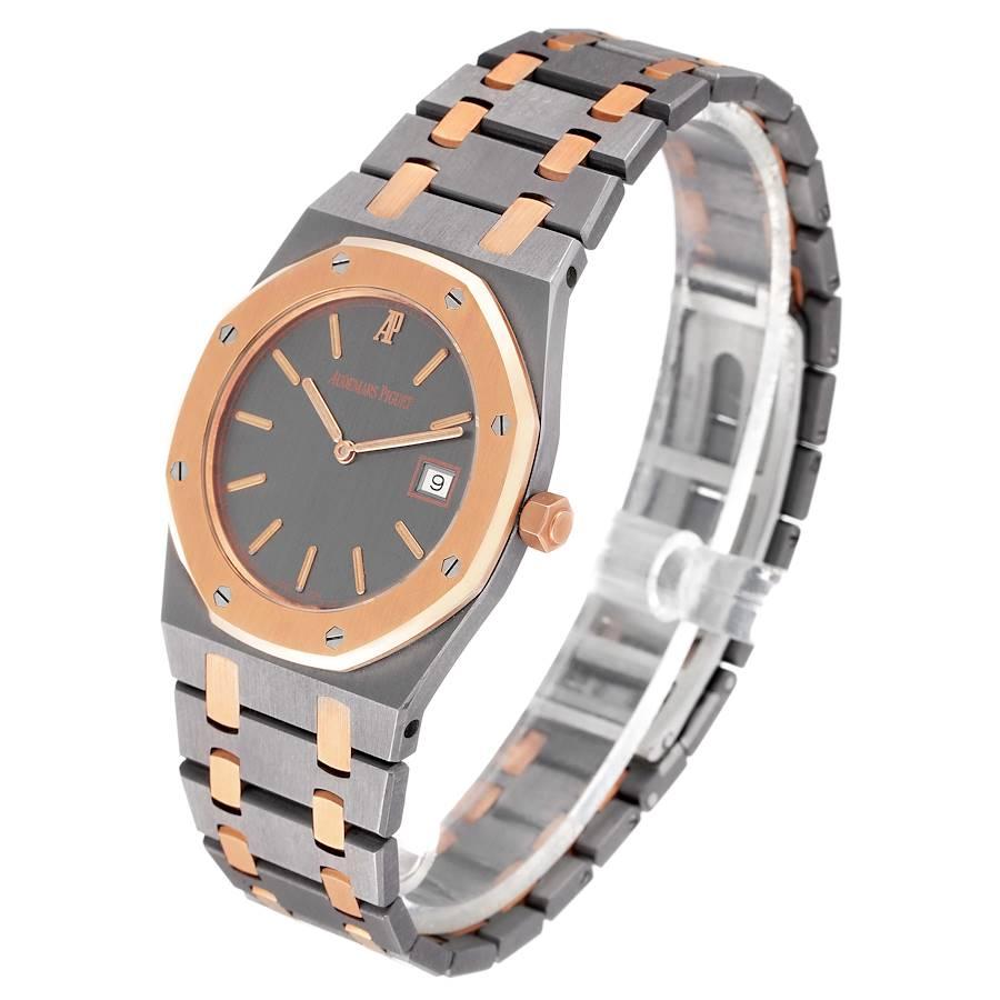 Audemars Piguet Royal Oak Tantalum Roségold Herrenuhr 56175TR Box Papiere im Angebot 1