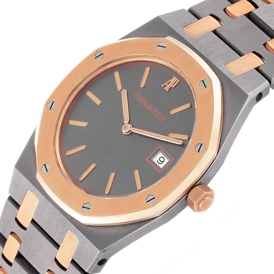 Audemars Piguet Royal Oak Tantalum Roségold Herrenuhr 56175TR Box Papiere im Angebot 2