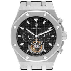 Audemars Piguet Royal Oak Tourbillon Chronograph Steel Mens Watch 25977ST