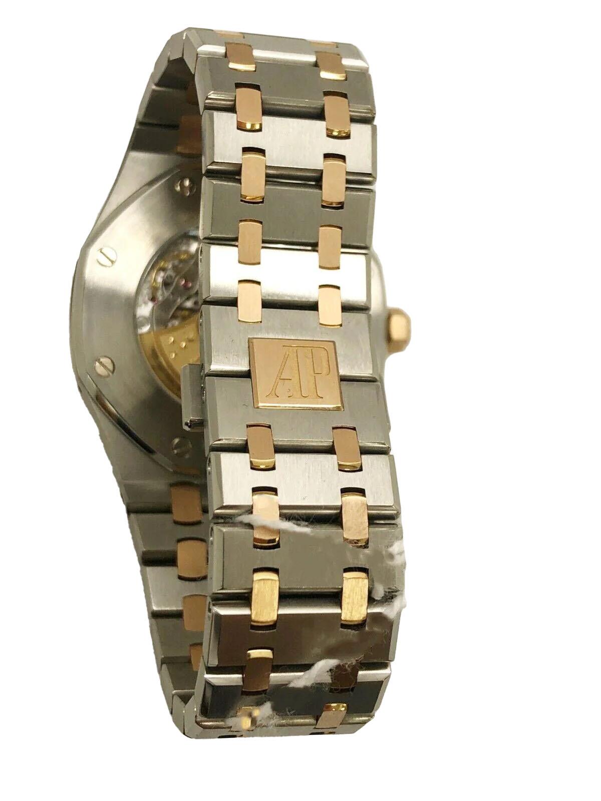 Audemars Piguet Royal Oak Zweifarbig Rose Gold Herrenuhr 15400 41mm im Zustand „Neu“ im Angebot in New York, NY