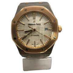 Audemars Piguet Royal Oak Two Tone Rose Gold Mens Watch 15400