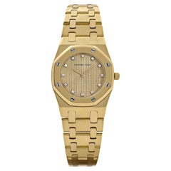 Audemars Piguet Royal Oak Vintage 'Ladies' Oro Amarillo Champán Esfera Diamante