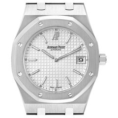 Audemars Piguet Royal Oak Montre pour hommes en acier à cadran blanc 15202ST